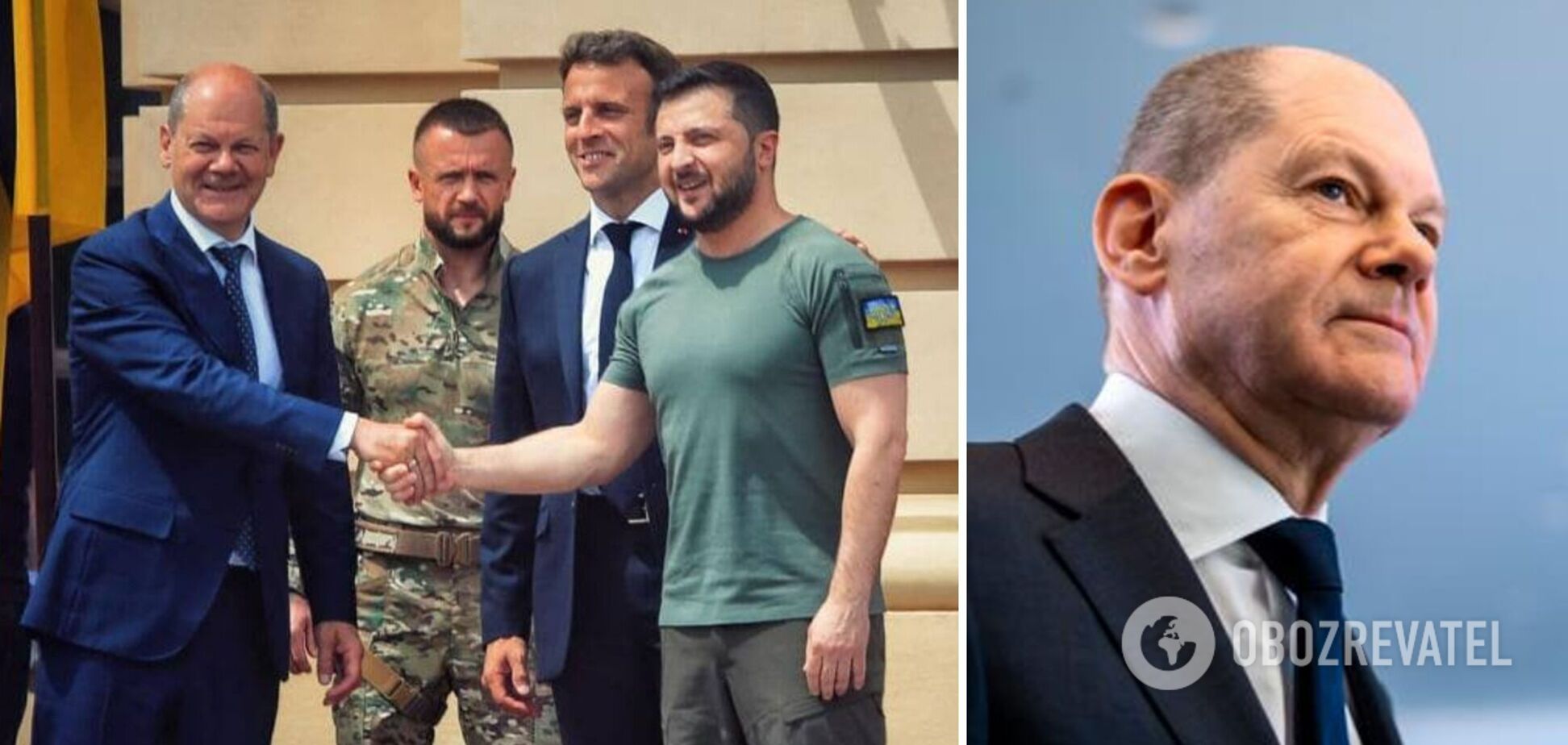 Шольца раскритиковали после поездки в Киев