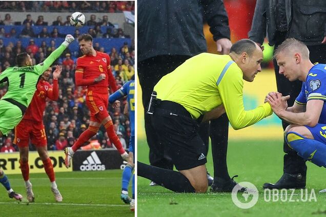 Вратарь сборной Украины заявил, что судья не назначил два пенальти в ворота Уэльса в финале плей-офф ЧМ-2022