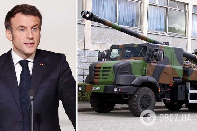 Макрон показав відео відправки Україні САУ Caesar