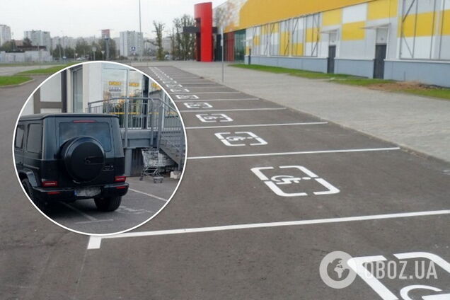 Водитель внедорожника припарковался с нарушением ПДД