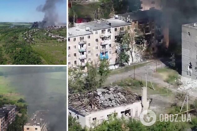 Так зараз виглядає Лисичанськ, де ЗСУ тримають оборону від окупантів: відео з висоти пташиного польоту