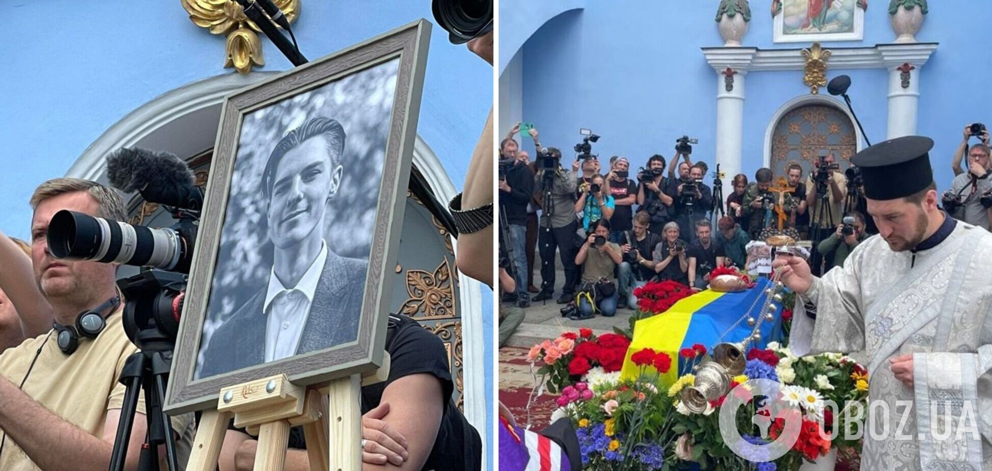 У Києві попрощалися із загиблим під Ізюмом активістом Романом Ратушним. Фото і відео
