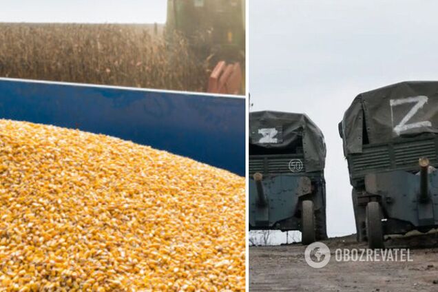 Оккупанты вывозят зерно из Украины 