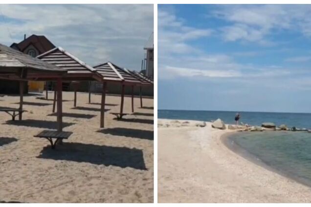 Море теплое, но купаться некому: в сети появилось видео пустынного пляжа в оккупированном Бердянске