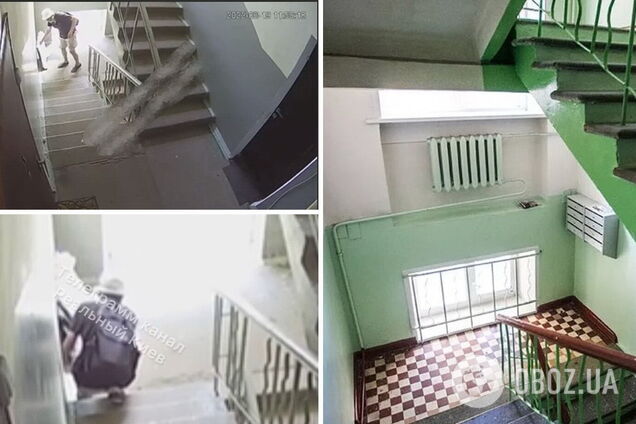 Мужчина пытался устроит пожар на лестнице