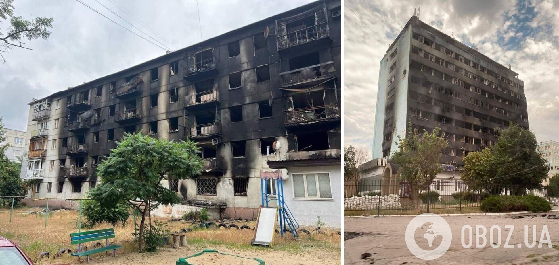 Враг разрушает Северодонецк