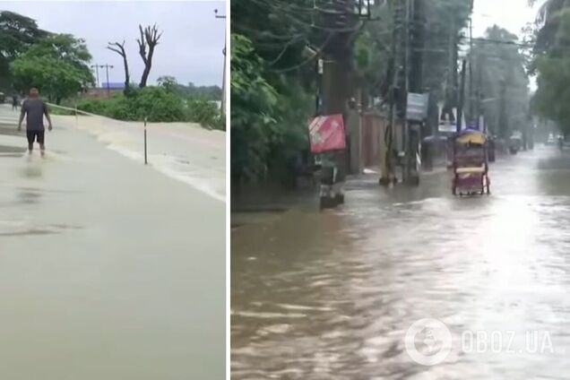 В Индии и Бангладеш из-за мощных наводнений погибли 18 человек, миллионы людей остались без крова. Видео