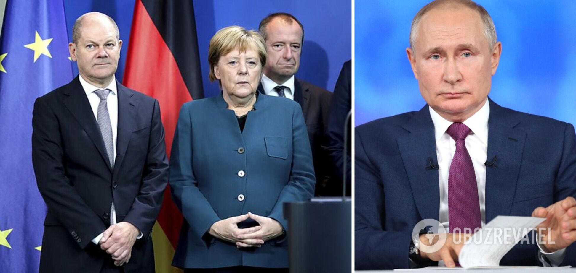 Шольц заявил, что политика Меркель в отношении РФ была правильной, но есть 'нюанс'