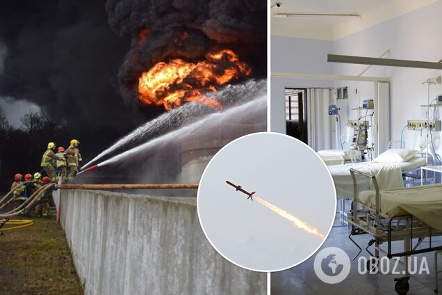 Пострадавшие из-за ракетного удара по нефтебазе получили ожоги