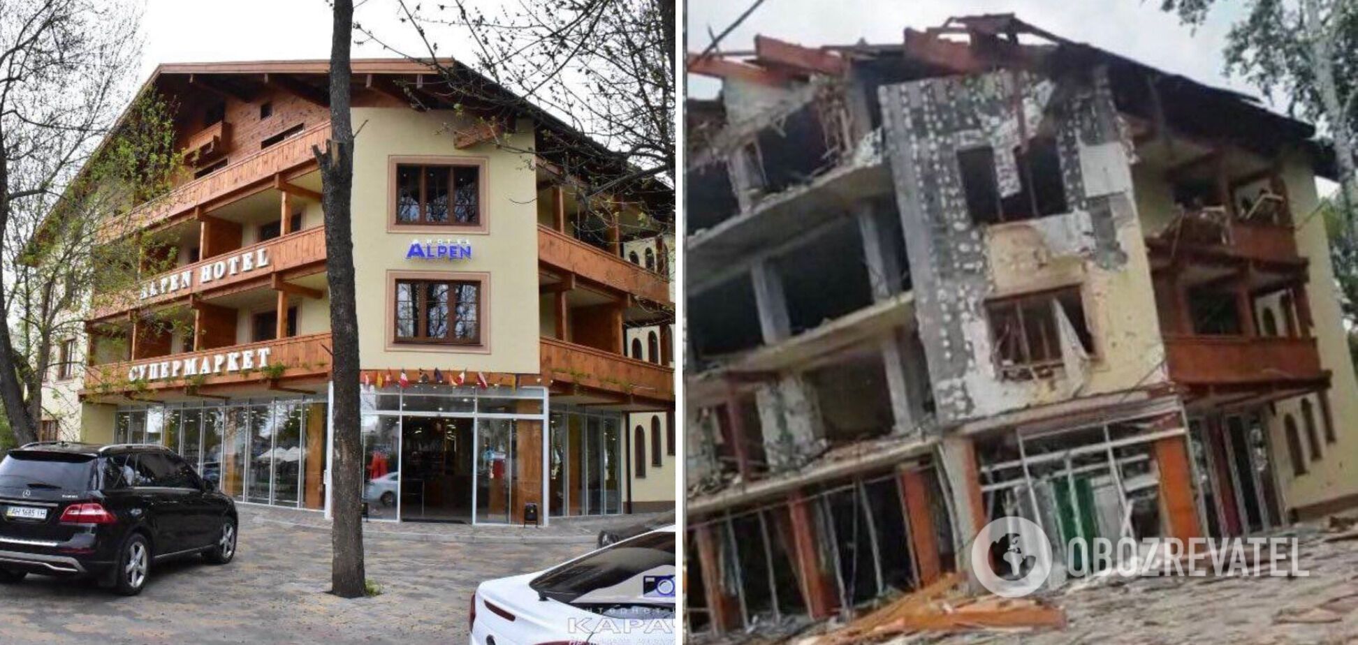 Российские военные разрушили одну из лучших гостиниц Святогорска