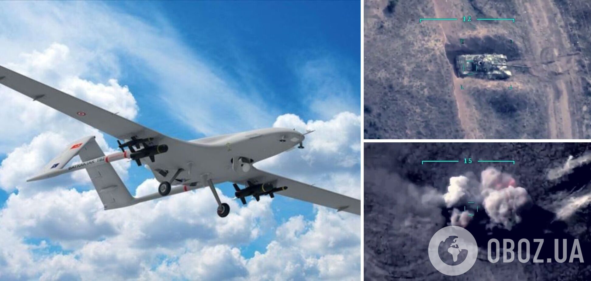 Bayraktar помогают украинским защитникам уничтожать вражескую технику