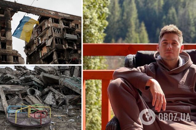 Вціліла люстра і діти, які живуть на руїнах. Остапчук показав моторошні кадри з Бородянки