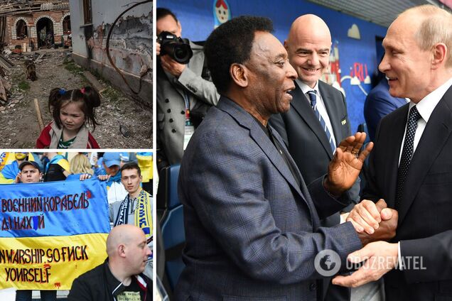 'Ничего, кроме боли, страха и мучений': легендарный Пеле обратился к Путину после победы сборной Украины