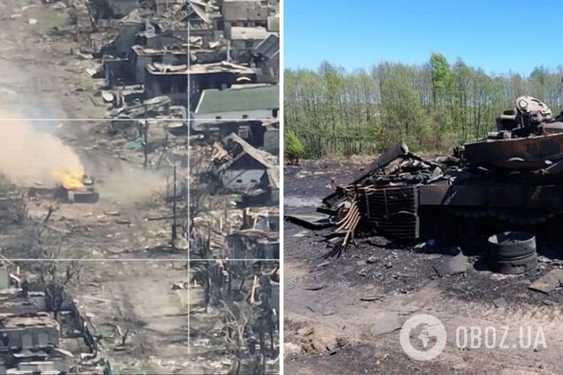 ЗСУ спалили російські танки в Мар'їнці