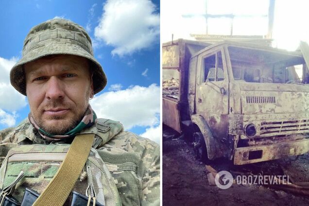 Згоріло все, але воїни вижили. Положинський показав наслідки атаки ворога на фронті