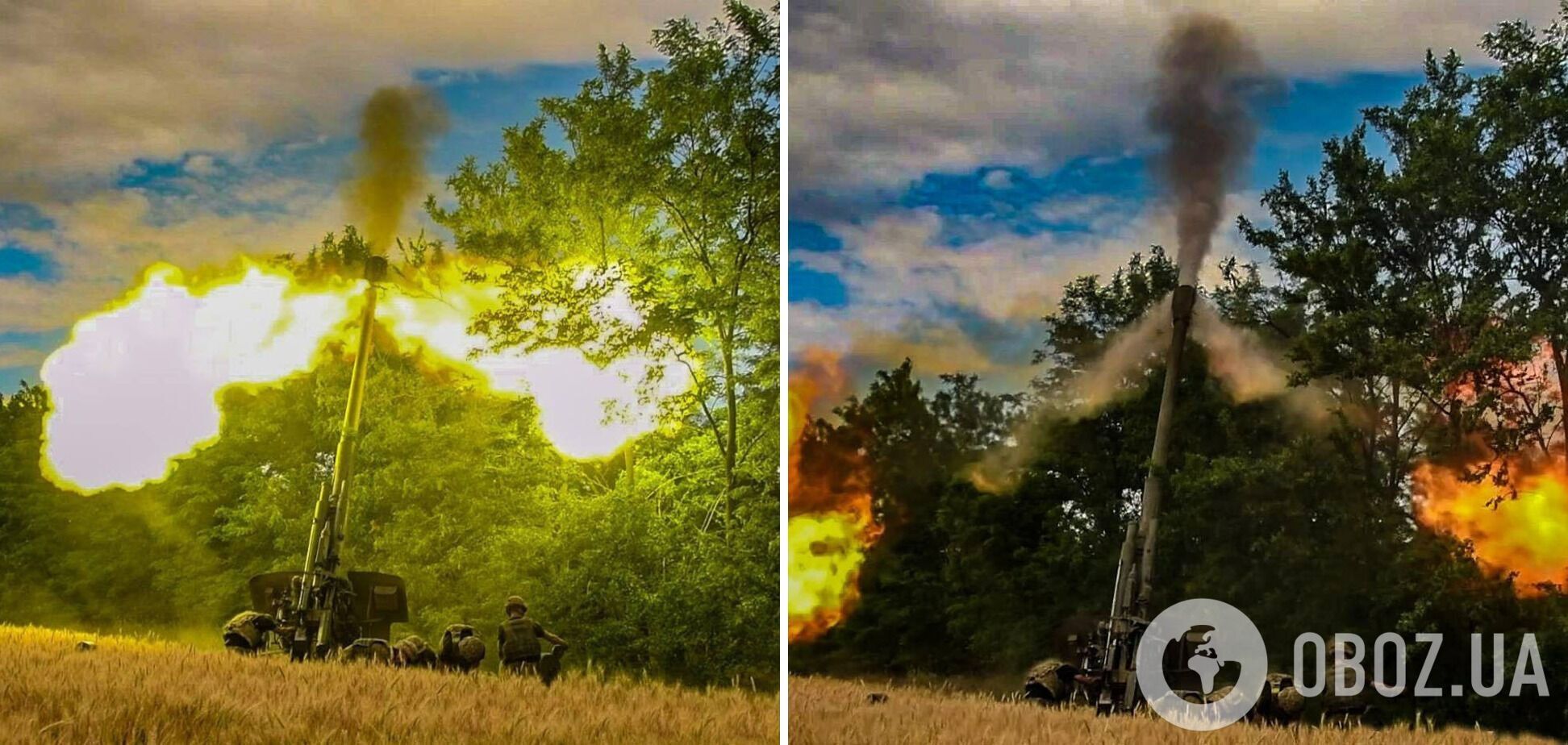 Артилеристи ЗСУ показали яскраві фото ударів по ворогу
