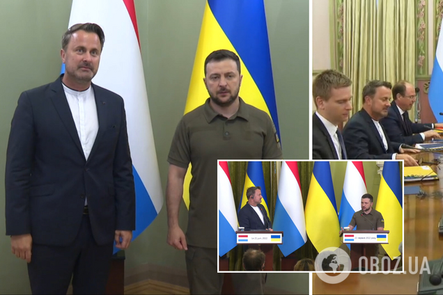 Зеленский встретился с премьер-министром Люксембурга после его визита в разрушенные войсками РФ города на Киевщине. Видео