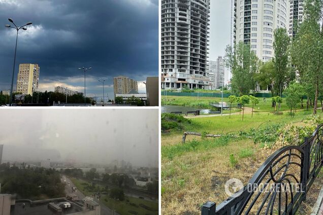 У столиці по обіді почалася гроза