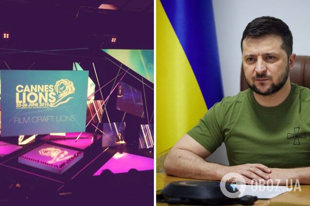 Зеленский выступил перед участниками фестиваля 'Каннские львы'