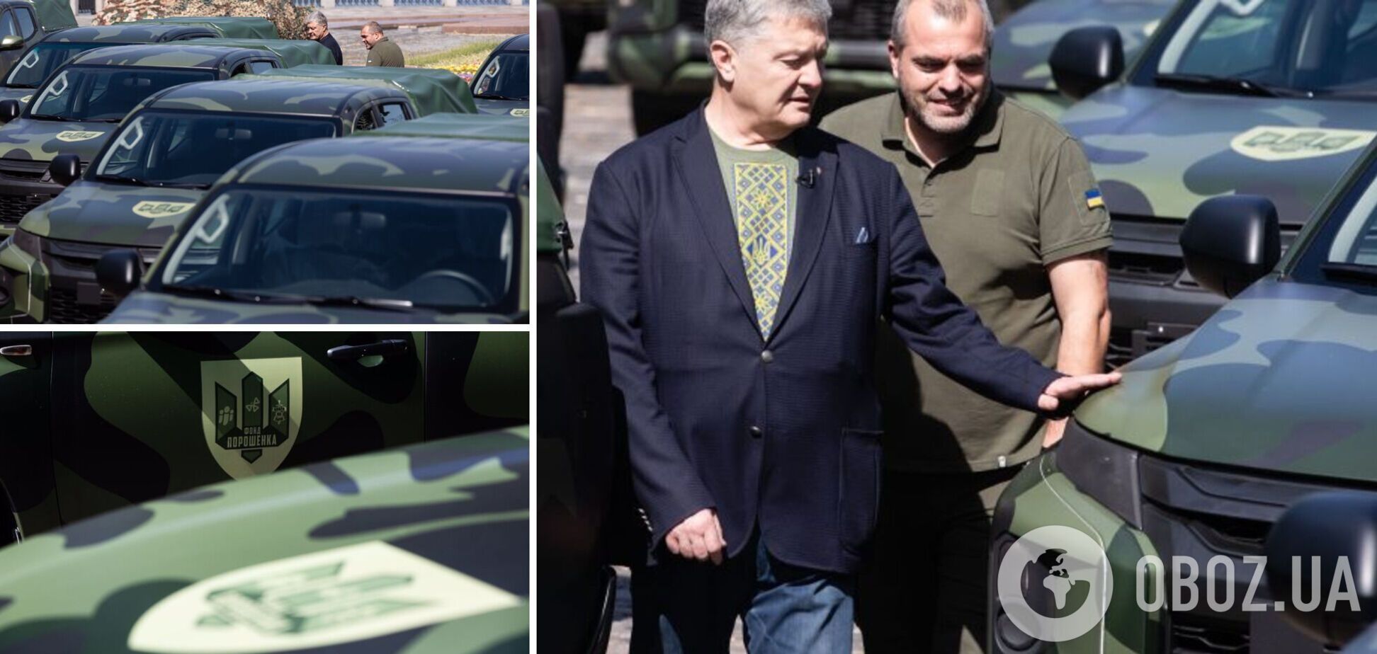 Порошенко показал автомобили для украинских десантников: лучшая техника идет лучшим воинам. Фото