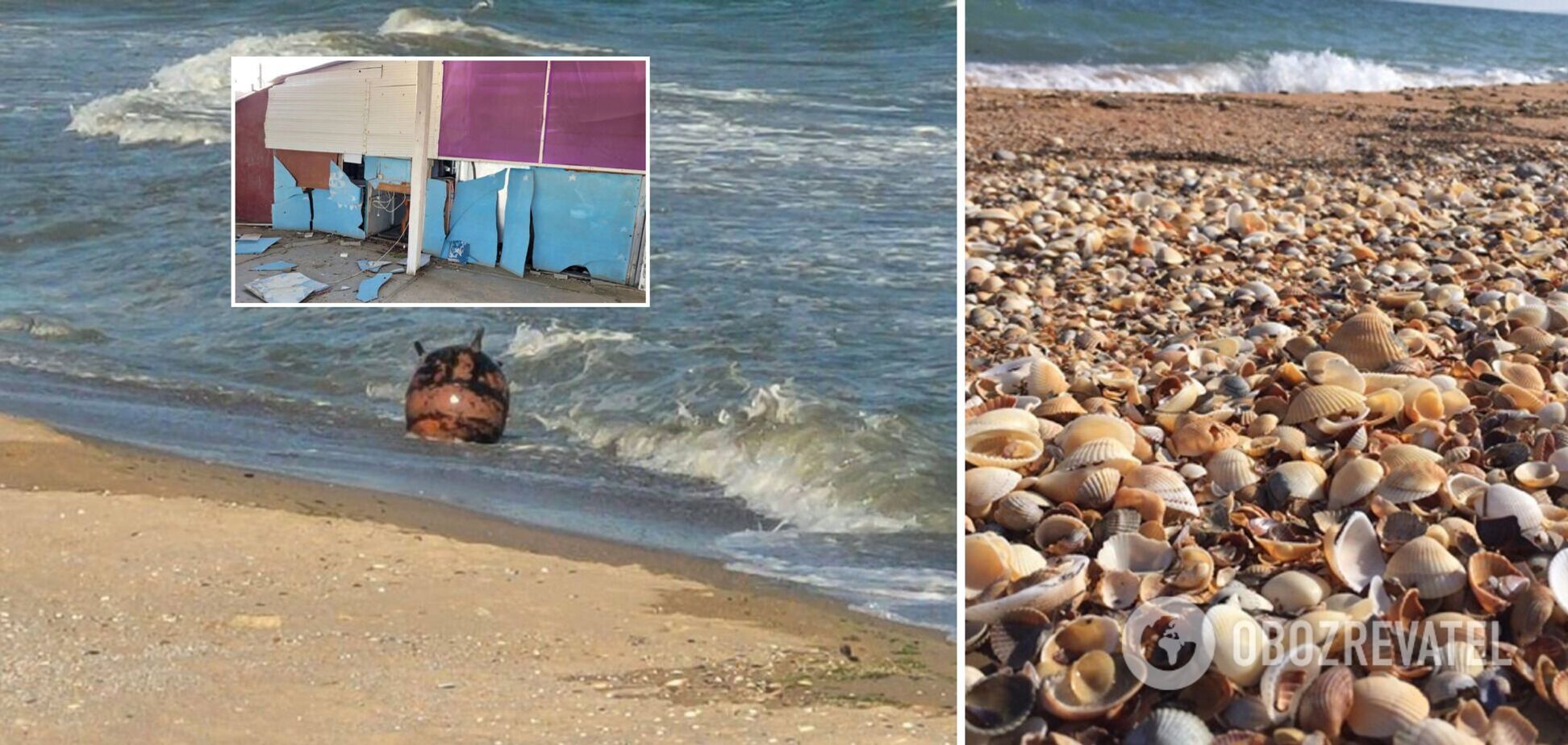 На пляжі в Сичавці здетонувала ворожа міна, пошкоджено будиночки для відпочивальників. Фото
