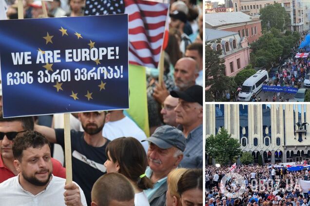 У Тбілісі десятки тисяч людей вийшли на акцію 'Додому, до Європи' після відмови Єврокомісії