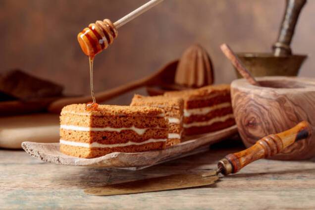 Вкусный торт ''Медовик'' со смородиной