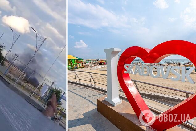 В оккупированном Скадовске прогремели взрывы в порту, где базировались российские 'Искандеры'. Фото и видео