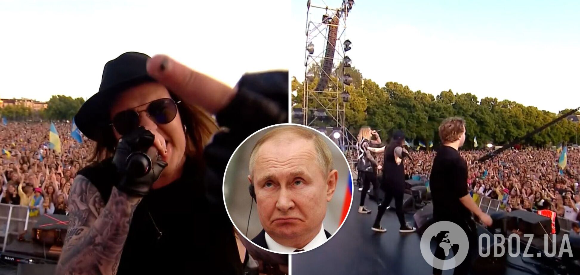 Відомий фінський гурт показав середній палець Путіну зі сцени. Відео