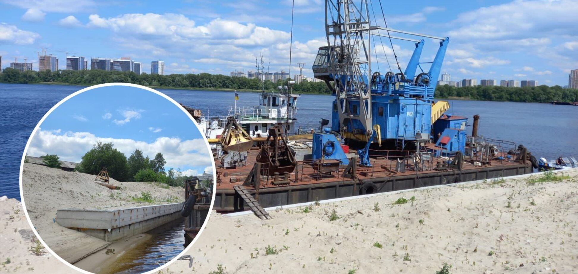 В Киеве прокуратура взялась за директора предприятия из-за незаконного строительства причала на Днепре