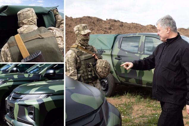 Ще ефективніше даватимуть окупантам по зубах, – Порошенко привіз десантникам на схід пікапи та спорядження