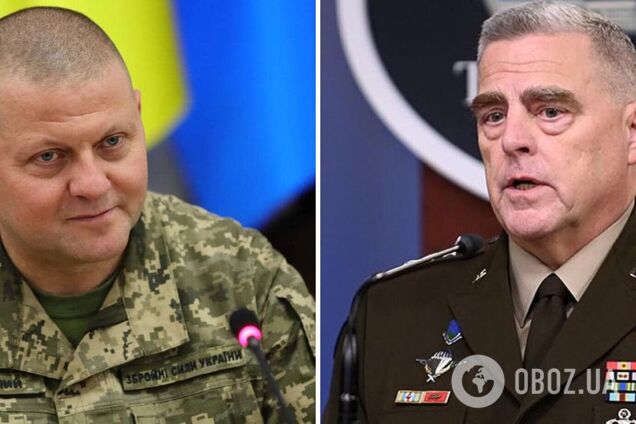 Залужний провів розмову з генералом Міллі: обговорили ситуацію на Луганщині та постачання військової допомоги Україні