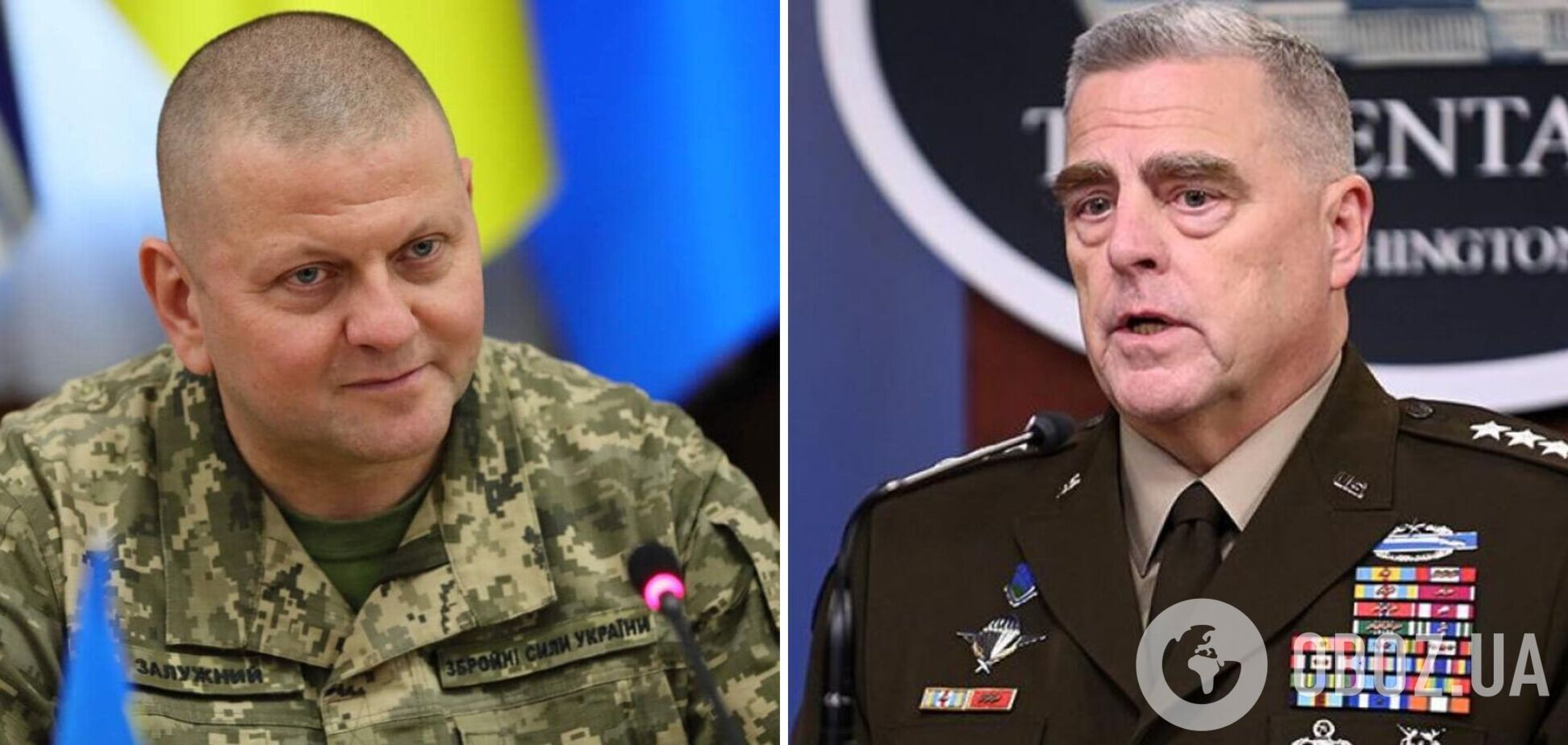 Залужний провів розмову з генералом Міллі: обговорили ситуацію на Луганщині та постачання військової допомоги Україні