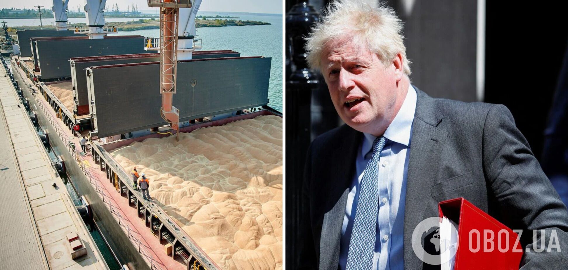 Джонсон просигнализировал о готовности Британии помочь с экспортом украинского зерна