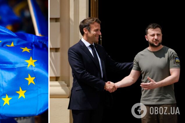 Макрон уверяет, что Украина должна стать членом ЕС по упрощенной процедуре