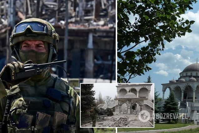 Окупанти влаштували у Маріуполі стихійне кладовище просто біля мечеті. Фото
