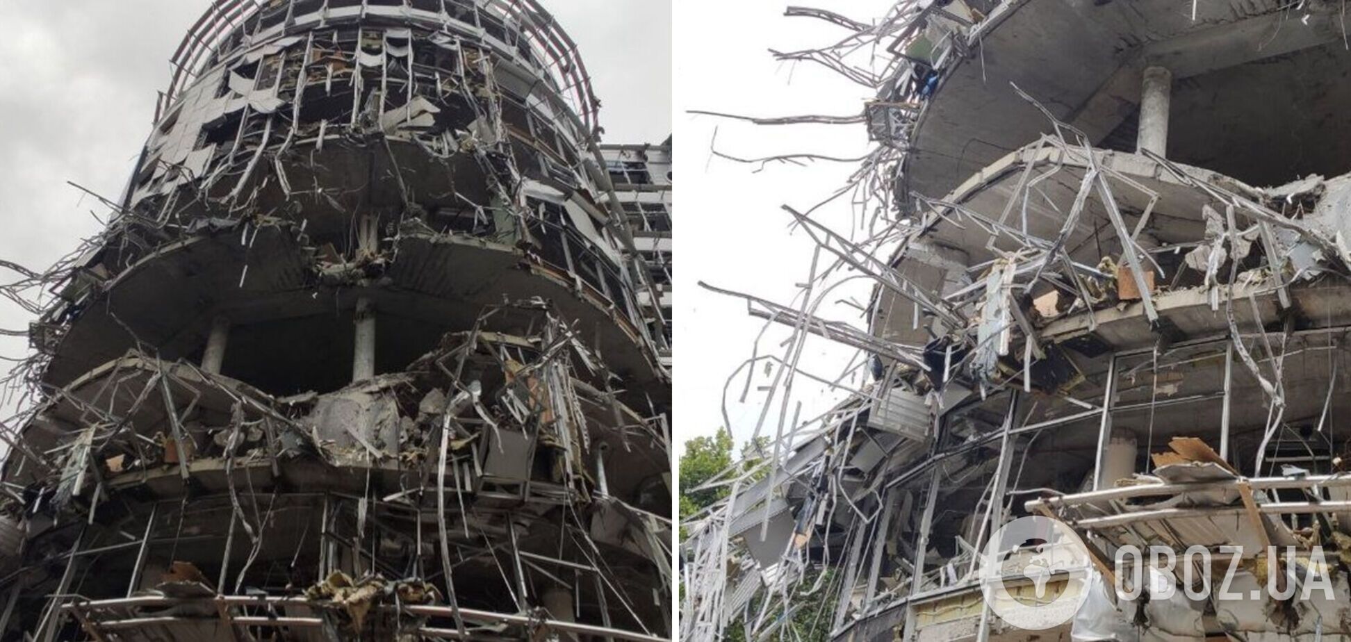 Офисное здание в Харькове снова подверглось ракетному удару