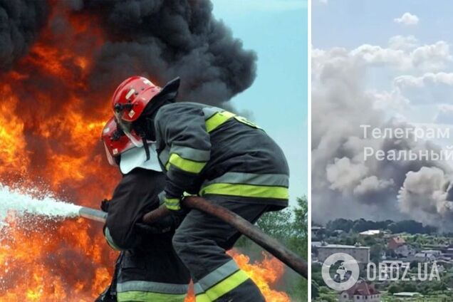 У Києві спалахнула потужна пожежа: у небо піднявся стовп чорного диму. Фото і відео