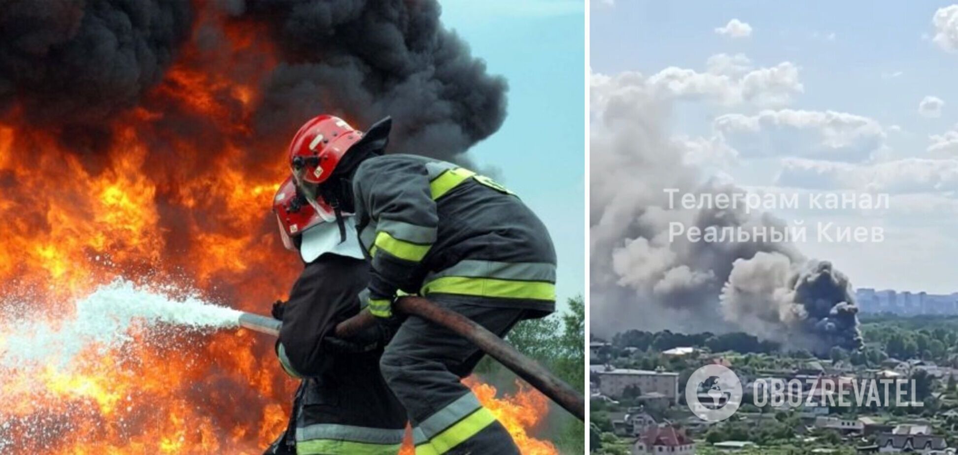 У Києві спалахнула потужна пожежа: у небо піднявся стовп чорного диму. Фото і відео
