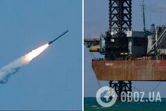 У Росії заявили про обстріл вишки 'Чорноморнафтогазу'