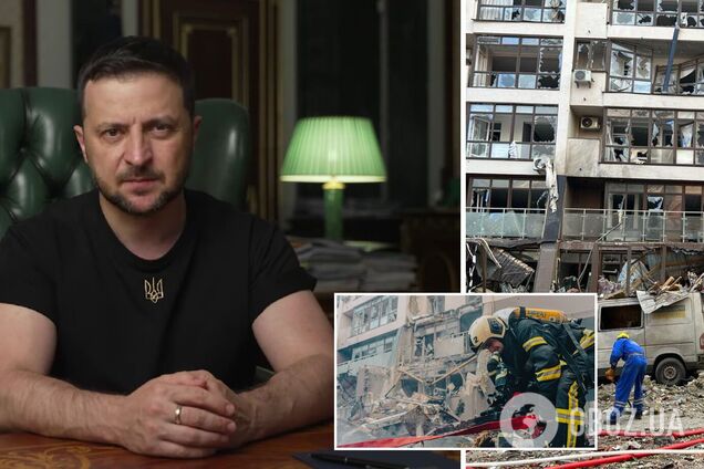 Зеленський – про ракетний обстріл Києва: 'друга армія світу' 'перемогла' дитячий садок та житловий будинок