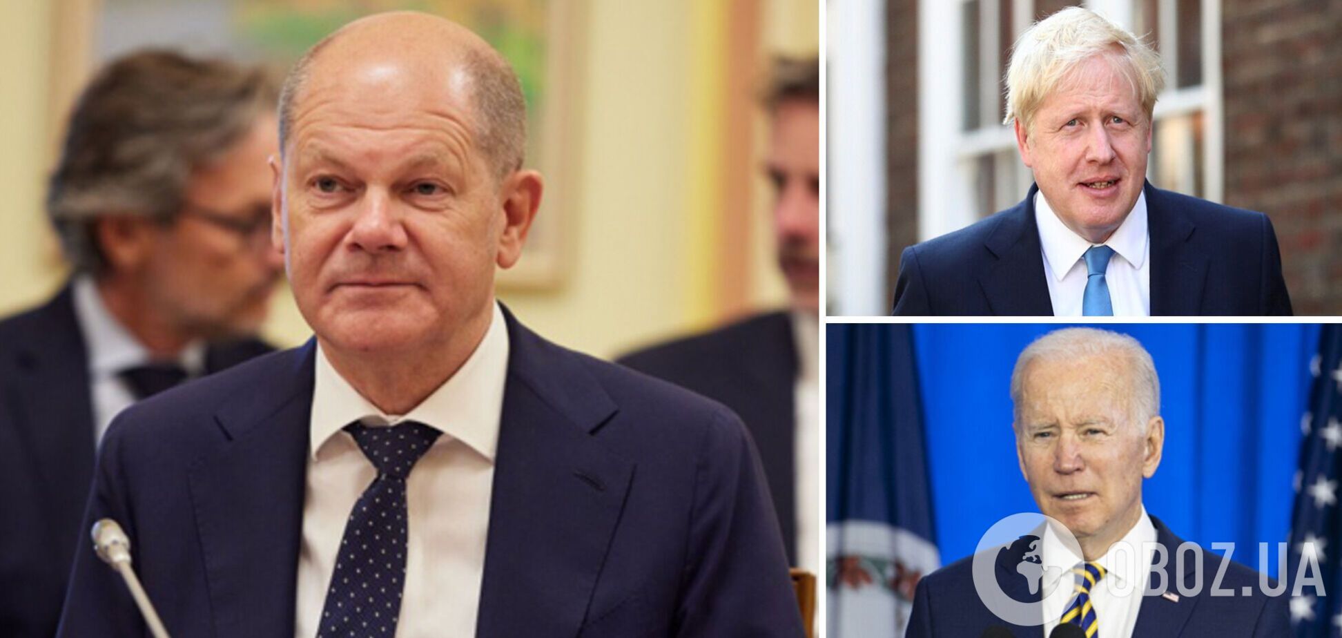 'Свобода того варта': Джонсон і Байден похвалили Шольца за заходи у відповідь на вторгнення РФ в Україну