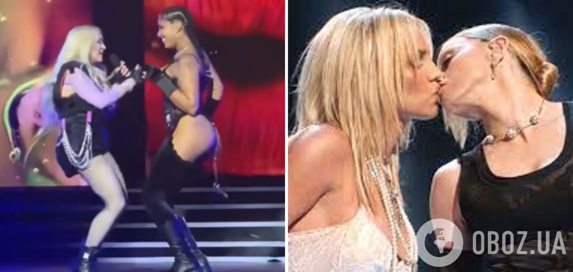 Мадонна устроила эротические танцы на концерте в Нью-Йорке: поцелуй с Бритни оказался цветочками. Видео