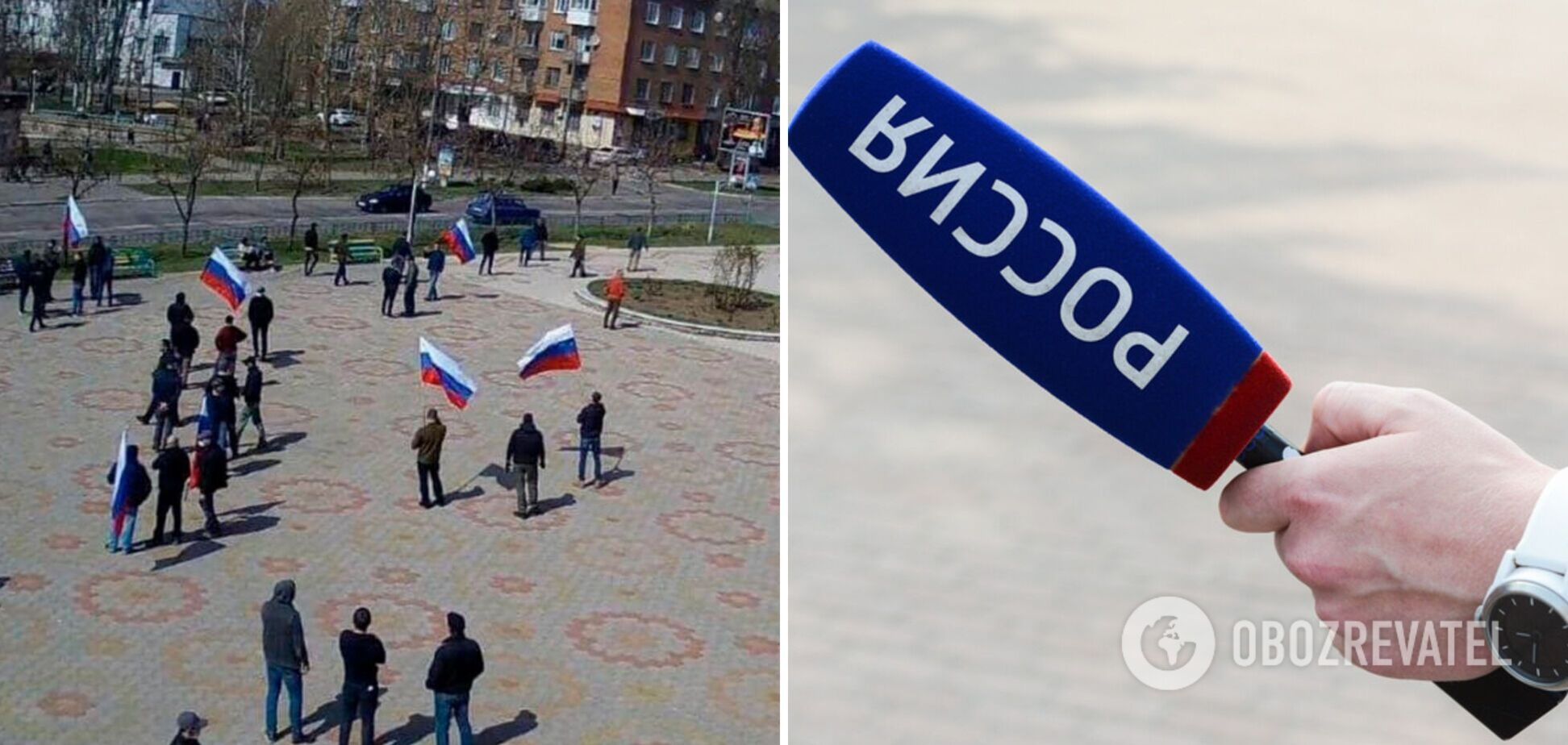 В России массово набирают людей для съемки пропаганды о новых 'распятых мальчиках' на Донбассе. Фото