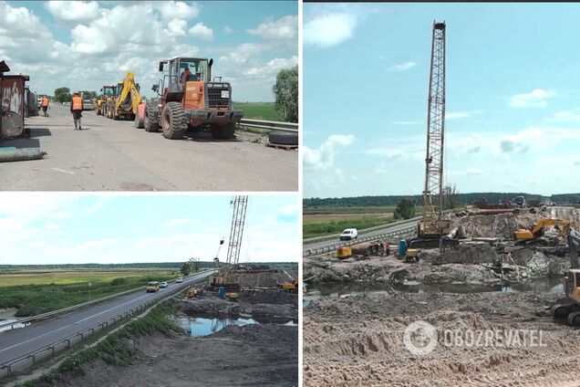 Рабочие начали восстанавливать поврежденный мост