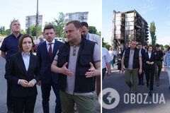 Президентка Молдови відвідала Бородянку, Бучу та Ірпінь та провела переговори з Зеленським. Фото і відео