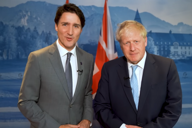 Джонсон и Трюдо записали ролик о поддержке Украины