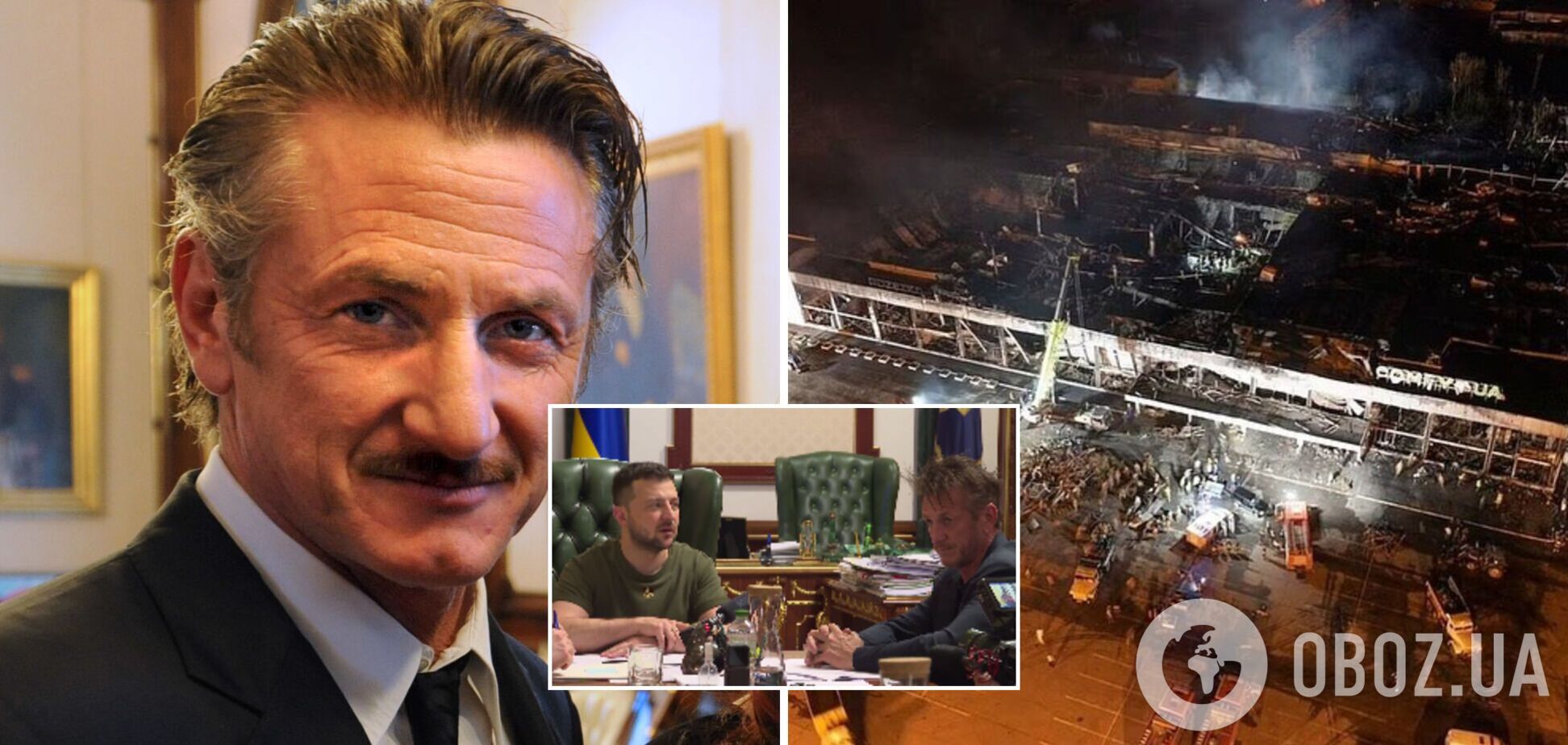 Зеленський зустрівся з американським режисером Шоном Пенном, який знімає фільм про війну в Україні. Відео