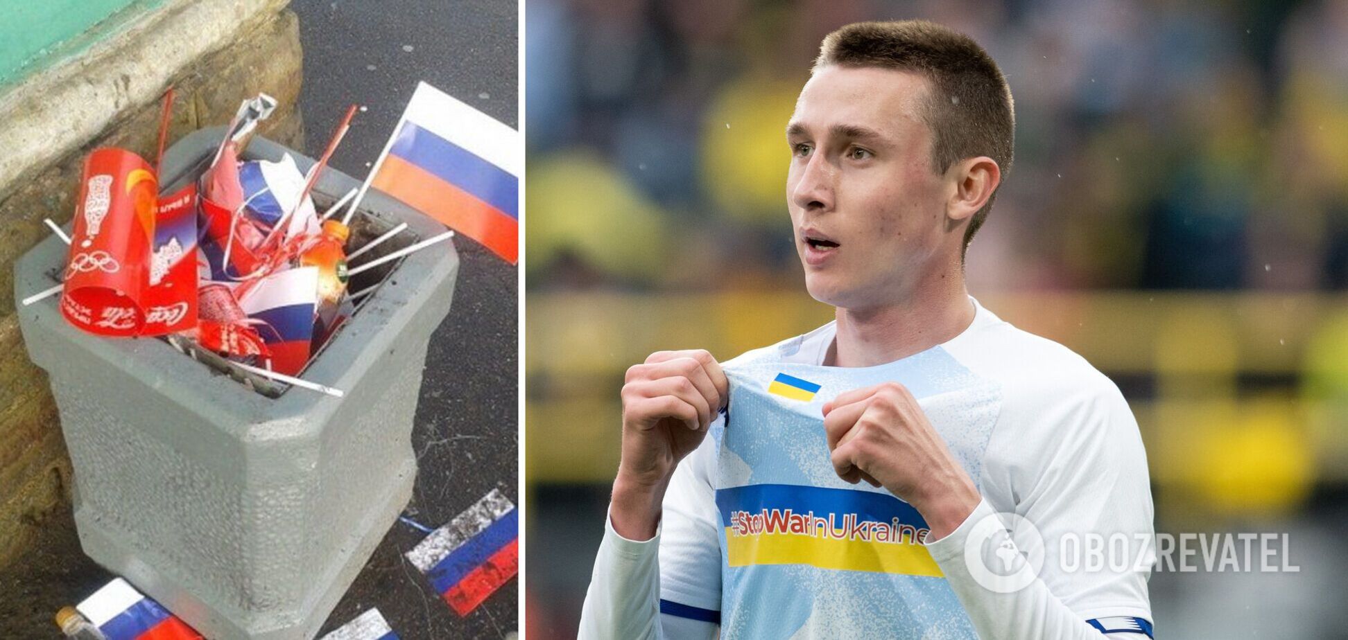 Скупив прапори Росії та викинув у смітник на очах у жителів РФ: футболіст 'Динамо' зробив красномовний вчинок у Вірменії