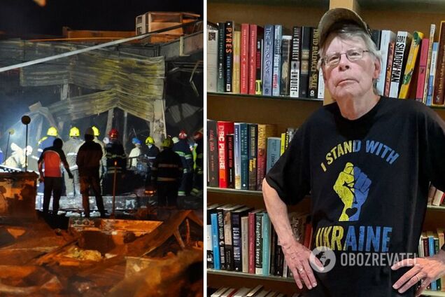Стівен Кінг назвав ракетний удар по ТЦ у Кременчуці терактом і сказав 'Слава Україні!'